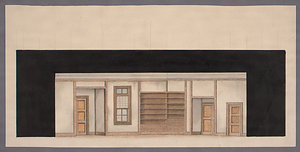 「火山灰地　第一部／第二部」　舞台装置図