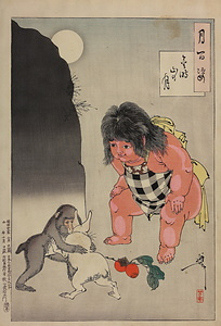 月百姿 金時山の月