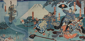 頼光雲気を察して足柄山に公時を得る