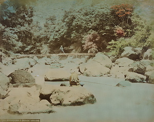 堂ヶ島付近の早川の渓流（A555 DOGASHIMA'S BRIDGE HAKONE）