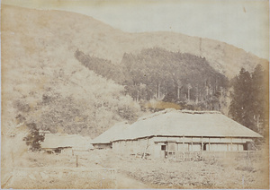 明治4年頃の芦之湯温泉（ASHI-NO-OYU「THE FAR EAST」1872.1.1）