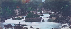 宮城野付近の渓流近景