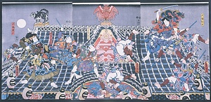 里見八犬伝　芳流閣の場