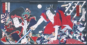 里見八犬伝　芳流閣の場