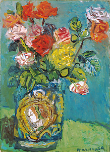 マジョリカ壺の薔薇