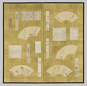 一茶・交友俳人貼交屏風