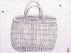 「きのね」買い物カゴ