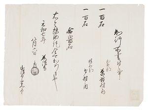 本多忠政知行宛行状写