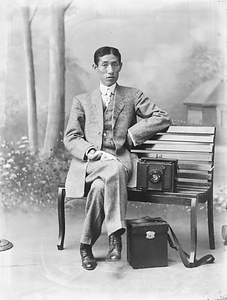 黒川翠山ガラス乾板