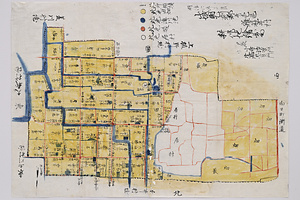 鶏冠井村　耕作地絵図