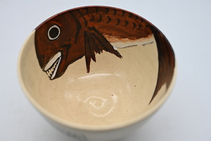 堺焼・御鯛茶碗