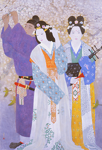 万葉日本画２６　野遊