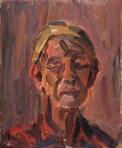 黄色いベレー帽の自画像