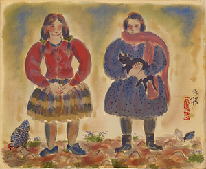 スペインの田舎の子供