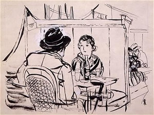 永井荷風著『濹東綺譚』挿絵5