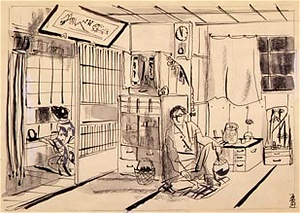 永井荷風著『濹東綺譚』挿絵30