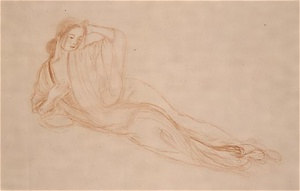 「湯女」　素描