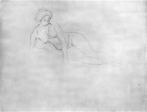 「湯女」　素描