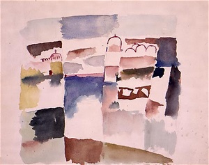 P.クレー作《カイルーアン》(1914年)模写