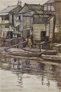 向河岸
