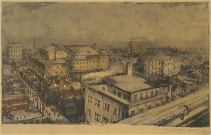 「画集銀座　第一輯」より　銀座松屋より歌舞伎座(遠望)