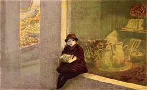 「画集銀座　第二輯」より　人形うり少女