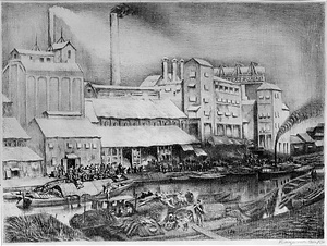 セメント工場風景