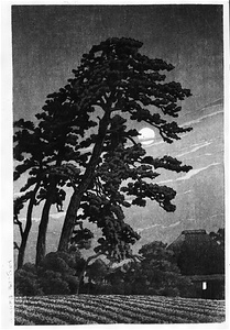 「東京二十景」より　馬込の月