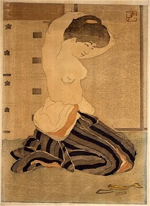 化粧(タンスの前)