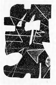 瑛九・銅版画　「SCALE III」より 108.なぞ