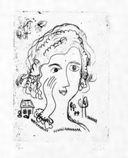 瑛九・銅版画　「SCALE IV」より 122.春