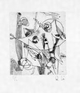 瑛九・銅版画　「SCALE V」より 227.吹き流し