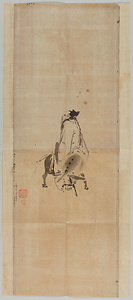 探幽／杜子美騎驢図