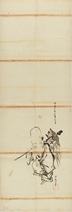 探幽／寿老蹈舞図