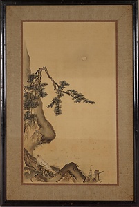 馬遠／松人物図