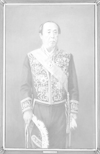長岡護美像