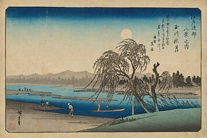 江戸近郊八景之内・玉川秋月