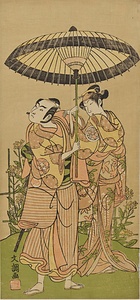 二代目山下金作のお千代と初代坂東三津五郎の半兵衛