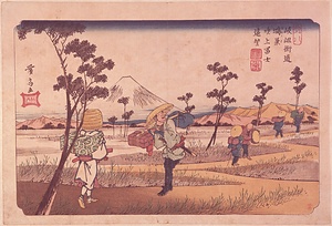 岐岨街道・鴻巣吹上冨士遠望