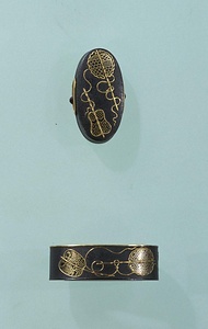 縁頭 彫銘仙台住清定