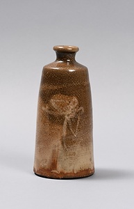 白釉草蝶文徳利