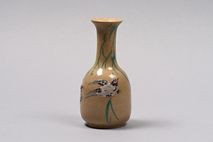 色絵柳燕文小徳利