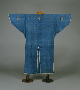 鎧下着 縹麻無地（三つ葉葵紋付）