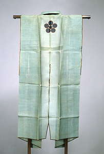陣羽織 浅葱絽（梅鉢紋付）