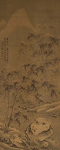 雪竹図軸