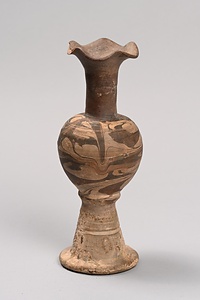 流泥文百合口瓶