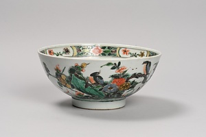 五彩花鳥文鉢