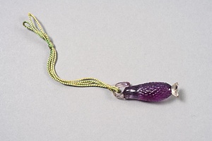 紫水晶胡瓜形墜