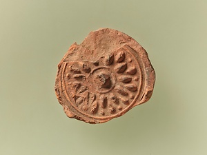 平壌土城蓮花文鐙瓦