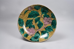 色絵牡丹文大皿